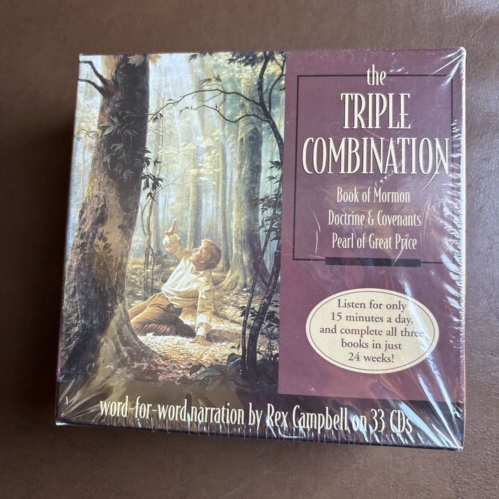 The Triple Combination Book of Mormon Rex Campbell 33 Disc CD Audiobook New